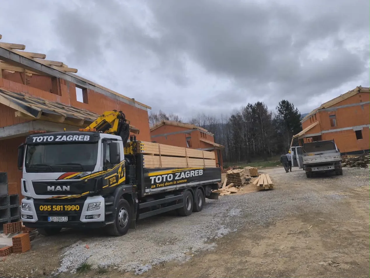 Prijevoz materijala TOTO Zagreb